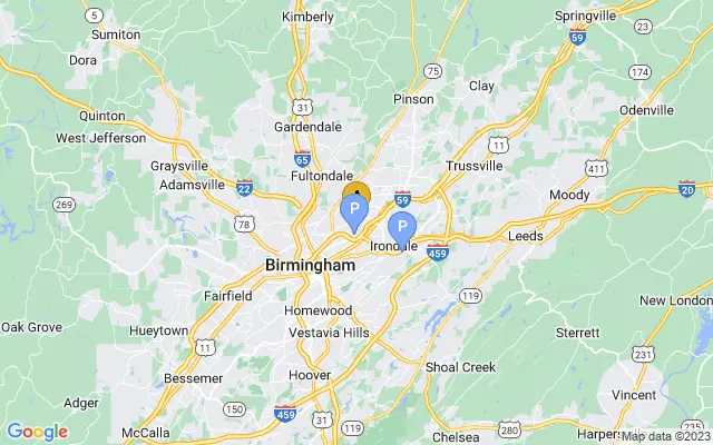 Birmingham Shuttlesworth Airport lots map